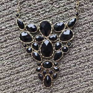 Black/gold statement necklace